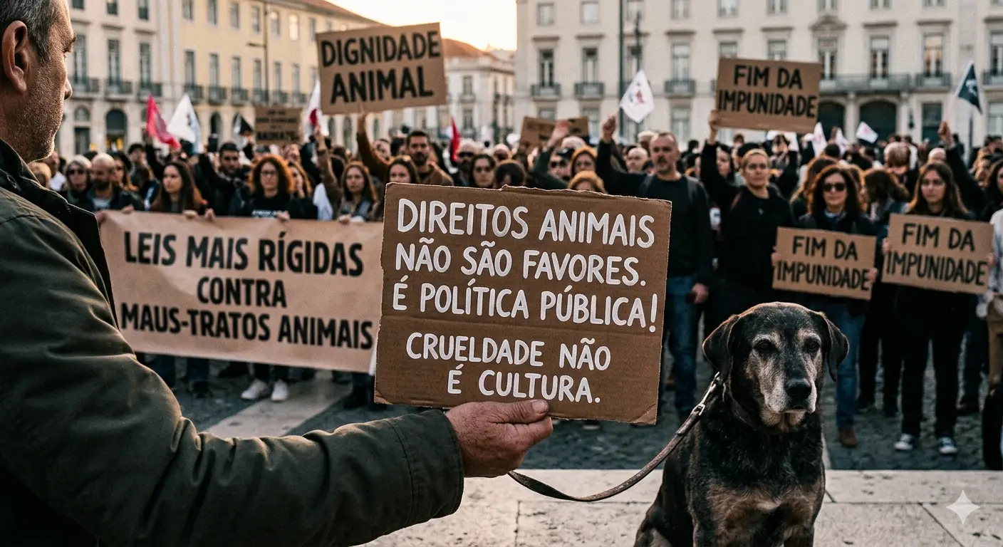 Proteger os animais é um dever de todos nós. Combater os maus-tratos é uma urgência social